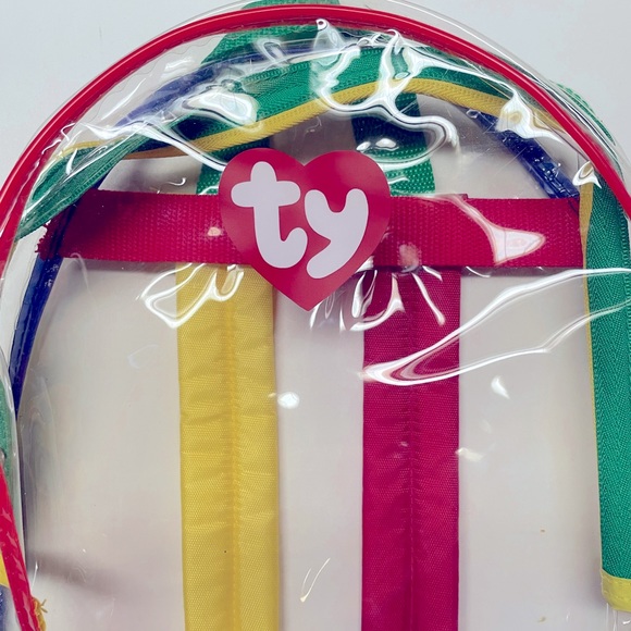 Ty Beanie Babies Clear Rainbow Backpack - Picture 3 of 6